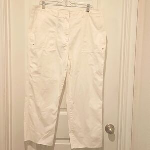 Lauren Ralph Lauren White Cotton Pants Size 16